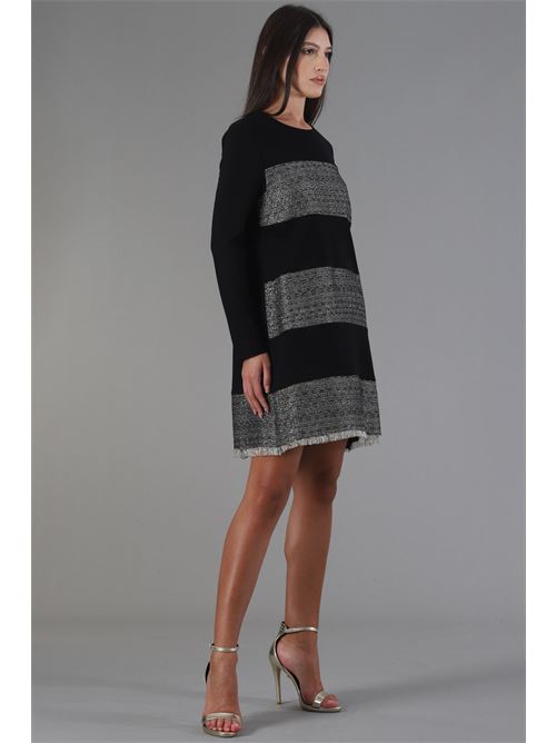 Abito in viscosa 1 One | EE-0009NERO
